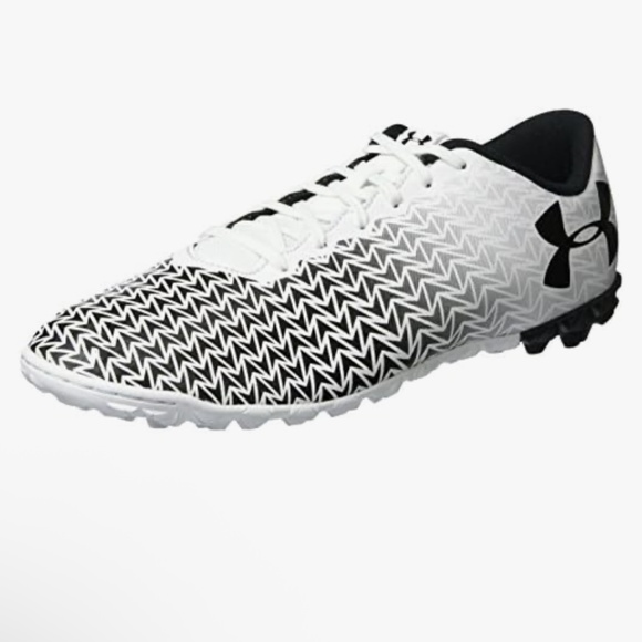 Sz 13 Under Armour Men\'s CF Force 3.0 TF Turf Soccer Cleats ClutchFit  White main image 6